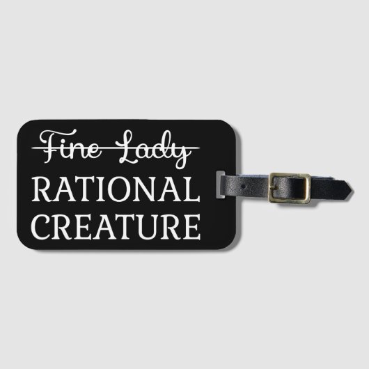 説得Jane Austen - Rational Creative I ラゲッジタグ (正面横)