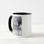 説教しているSt.ジーンMarie Vianney 19世紀 マグカップ (正面左)