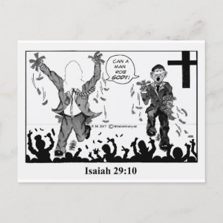 説教壇の売春あっせん業者はがき ポストカード