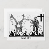 説教壇の売春あっせん業者はがき ポストカード (正面/裏面)