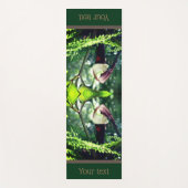 説教壇の花の大きなジャッキパーソナライズされた ヨガマット (正面)