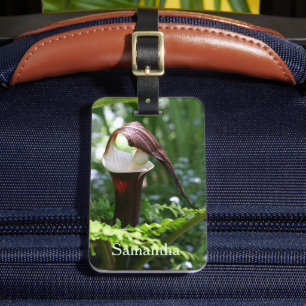 説教壇の花の大きなジャッキパーソナライズされた ラゲッジタグ