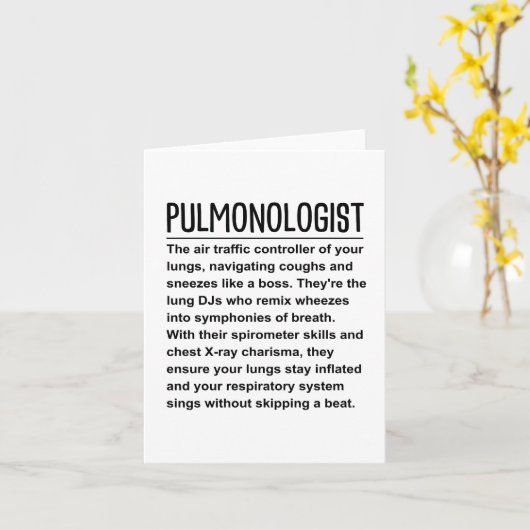 説教学者 カード (黄色い花)