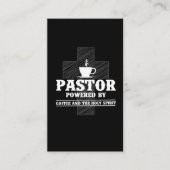 説教師，コーヒー好きの聖霊カフェイン牧師 名刺 (正面)