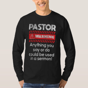 説教牧師の説教者には何でも使える Tシャツ