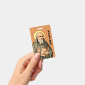 説教者としての尊崇のビーデ(P 008;祈りの言葉) バッジ (手持ち)