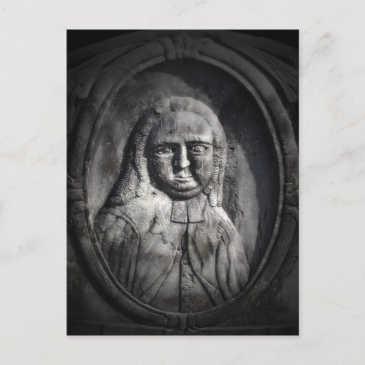 説教者の男性はがき ポストカード (正面)