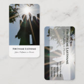 説教者モルティシャンスピリチュアルヒーラーエンジェル像 名刺 (正面/裏面)