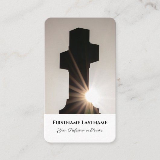 説教者モルティシャンスピリチュアルヒーラー聖十字架 名刺 (正面)