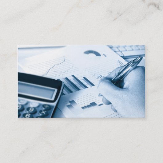 説明および財政の名刺 名刺 (正面)
