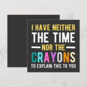 説明する時間もクレヨンもない 招待状 (正面/裏面)