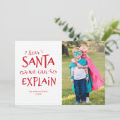 説明できる…ホリデおもしろいーフォトカード シーズンカード (スタンド正面)