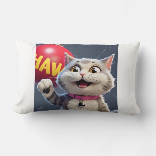 説明のバリエーション：* - "Purectricly Cute" - ランバークッション (正面)