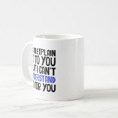 説明はできるけど理解はできない コーヒーマグカップ (正面左)