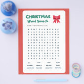 説明クリスマス語の検索と回答鍵 チラシ (シングル)