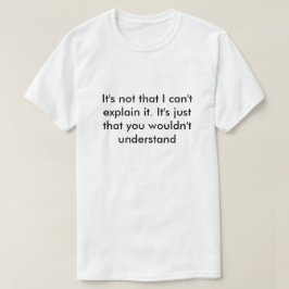 説明シャツ Tシャツ