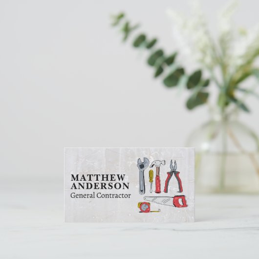 説明ハンドツール | 建築 名刺 (スタンド正面)