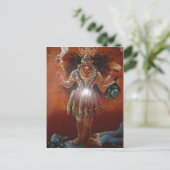 説明ヒンドゥー教の女神カリ。写真： 17番目のC ポストカード (スタンド正面)