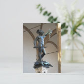 説明ペルセウスの像デッラ・シナー ポストカード (スタンド正面)