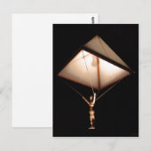 説明レオナルド・ダ・ヴィンチはパラシュートをスケッチした ポストカード (正面/裏面)