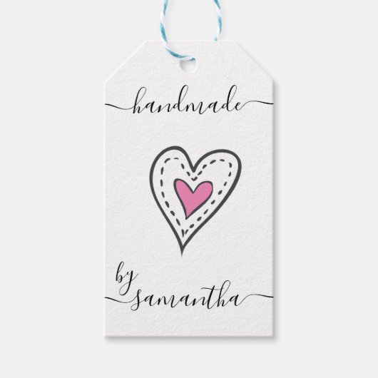 説明書を添えた名前をカスタムするによる手気に作り ギフトタグ (正面)