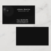 説明財政の暗くエレガントな名刺 名刺 (正面/裏面)