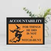 説明責任は魔女狩りではない、トランプ 招待状 (スタンド正面)