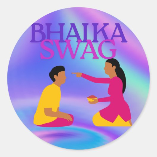 説明(ヒンディー語+英語Mi ラウンドシール (正面)