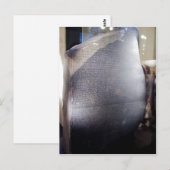 説明： The Rosetta Stone British Museum Sour ポストカード (正面/裏面)