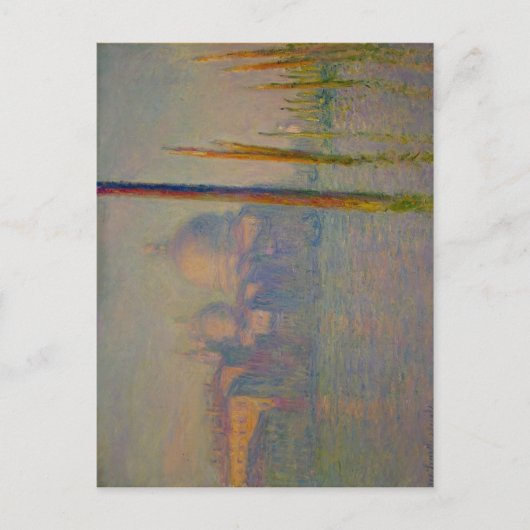 説明Grand Canal, Venice, 1908 by Claude Mo ポストカード (正面)