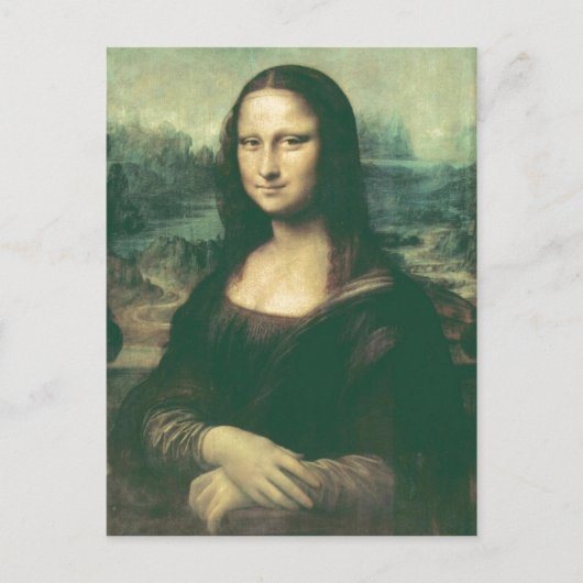 説明Mona Lisaイメージがに対して変更されました ポストカード (正面)