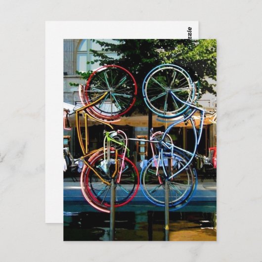 説明Robert Rauschenberg Riding Bikes, Obj ポストカード (正面/裏面)