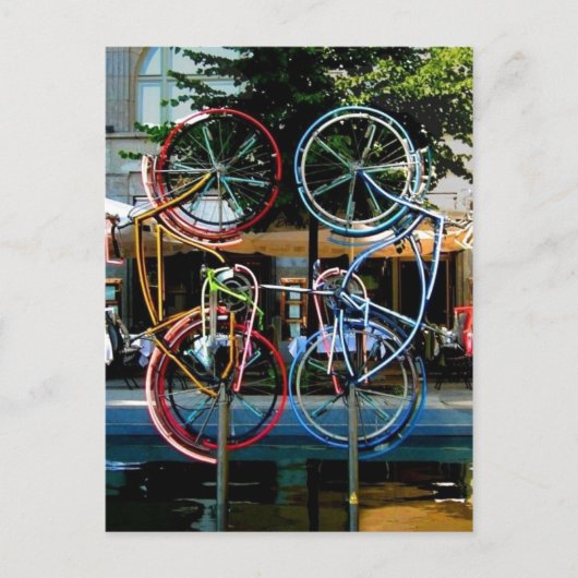 説明Robert Rauschenberg Riding Bikes, Obj ポストカード (正面)