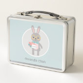 読うさぎ メタルランチボックス (正面)