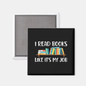 読おもしろい読仕事のように本を書く マグネット (正面/裏面)