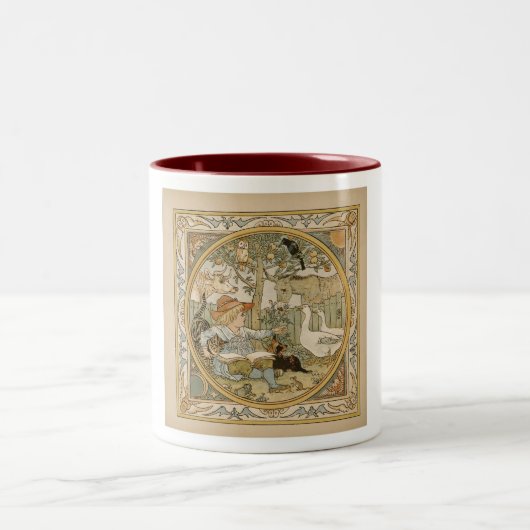 読おもしろい ツートーンマグカップ (中央)