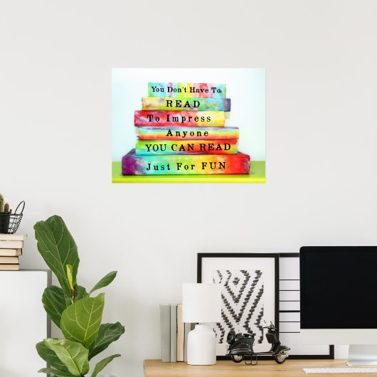 読おもしろい ポスター (ホームオフィス)