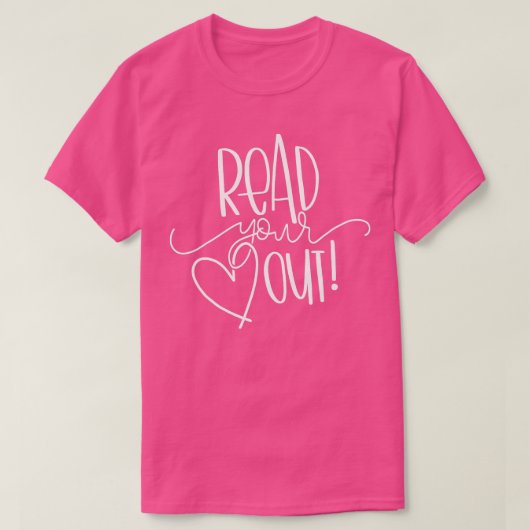 読おハートを愛すおもしろいる人への贈り物 Tシャツ (デザイン正面)
