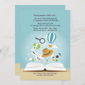 読が心の招待状を広げる 招待状 (正面/裏面)