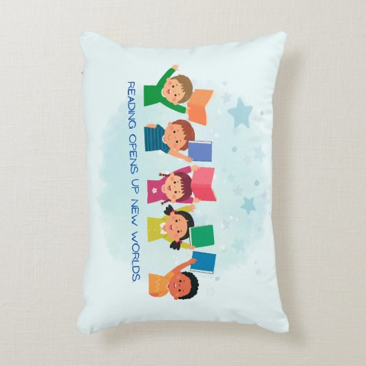 読が新しい世界を開く アクセントクッション (正面(垂直))