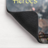 読すごいヒーロー、911ツインタワーの消防士 マウスパッド (コーナー)