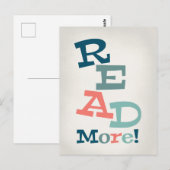 読その他 – レトロカラフル読の ポストカード (正面/裏面)