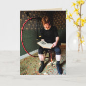 読と考えの – ビクトリアン引用文 カード (黄色い花)