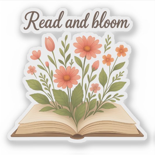 読と開花シール シール (正面)