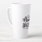 読のアートブックアホリック カフェラテマグ (左アングル)