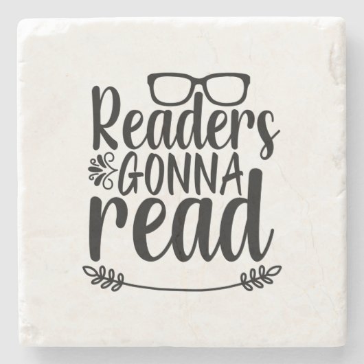 読のアートリーダー読行き ストーンコースター (正面)