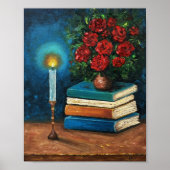 読のイルミネーションファインアートスチルライフブック ポスター (正面)