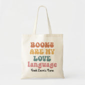 読のカスタム文字好き名のギフトトートバッグ トートバッグ (正面)