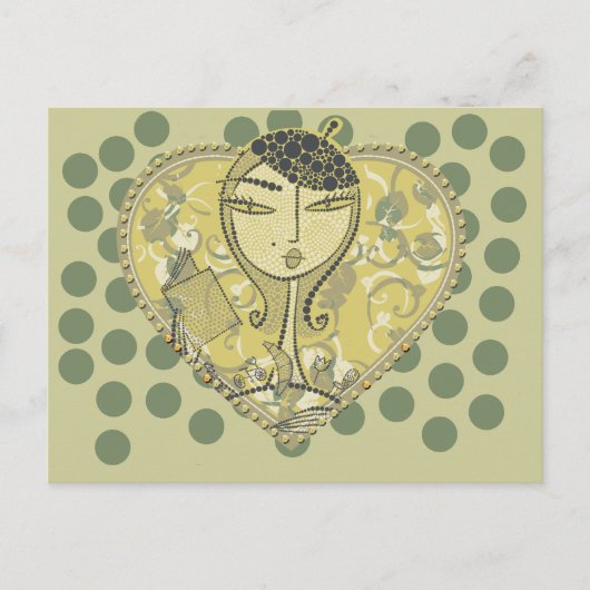 読のファッションTシャツとギフト ポストカード (正面)