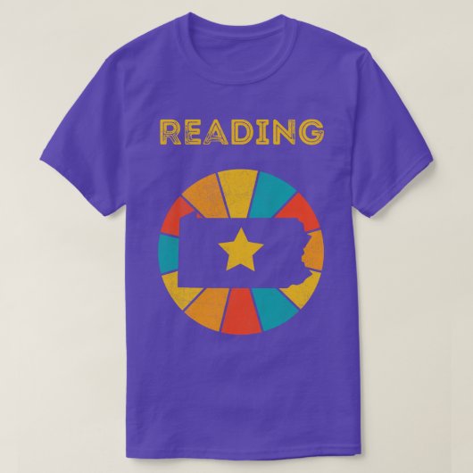 読のペンシルバニアヴィンテージ動揺して記念品1 Tシャツ (デザイン正面)